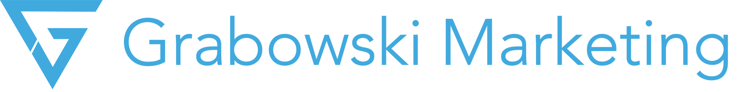 grabowski marketing logo blue